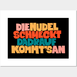 Nudel Schmeckt T-Shirt: Zelebriere den Kultspruch von Peter Ludolf mit Stil Posters and Art